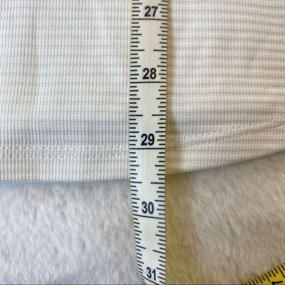 Seg'ments V Neck 3/4 Sleeve White Top Size XL - Picture 7 of 8